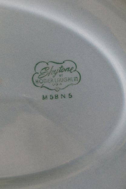 Vintage Hand-Painted Homer Laughlin Skytone Plate