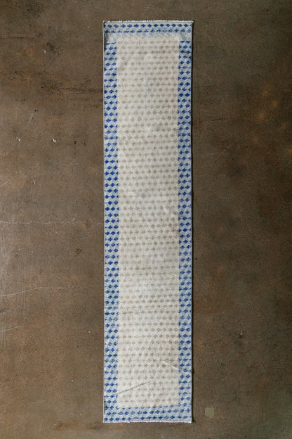 Vintage Turkish (2x11) Diamond Lattice Hand-Knotted Wool Runner