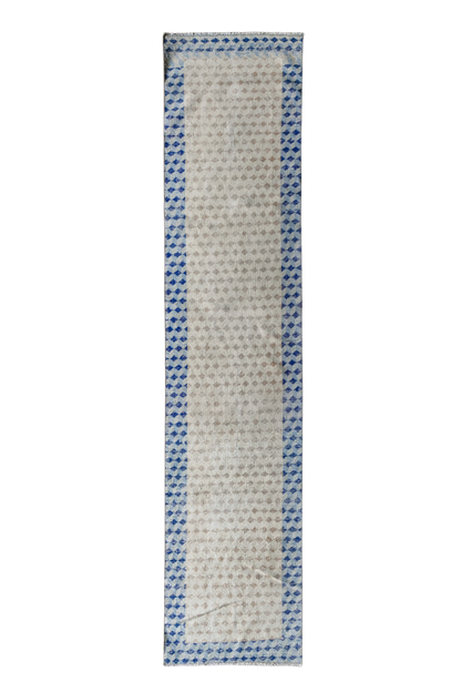 Vintage Turkish (2x11) Diamond Lattice Hand-Knotted Wool Runner