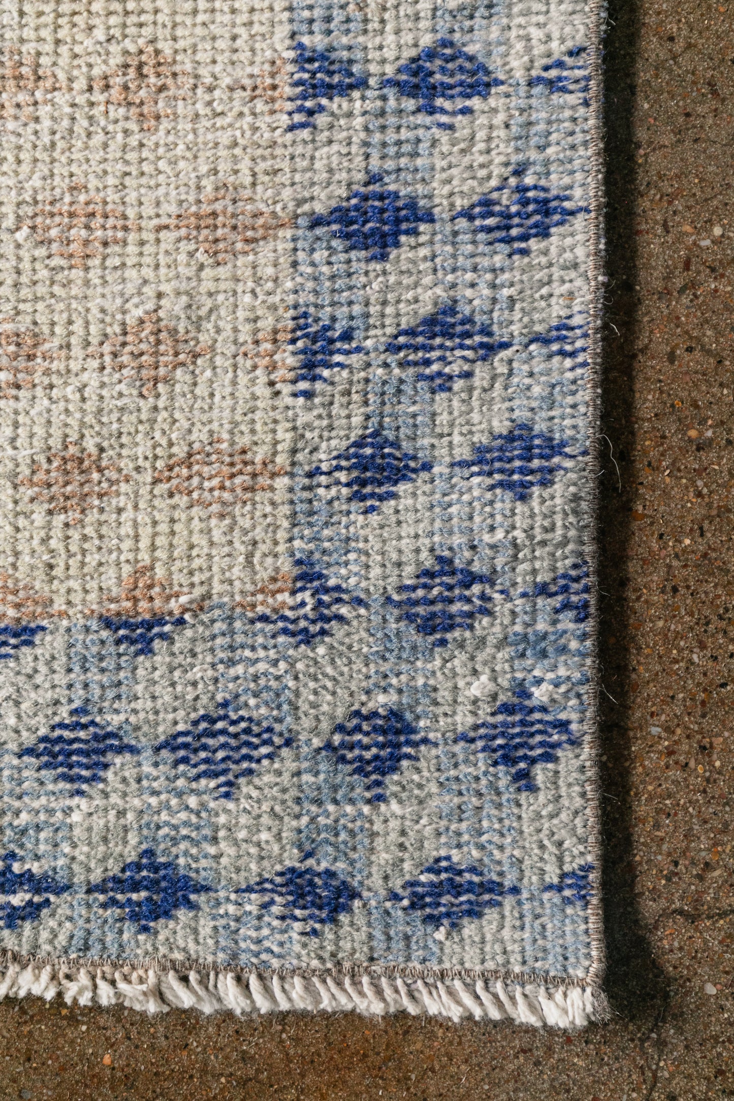 Vintage Turkish (2x11) Diamond Lattice Hand-Knotted Wool Runner