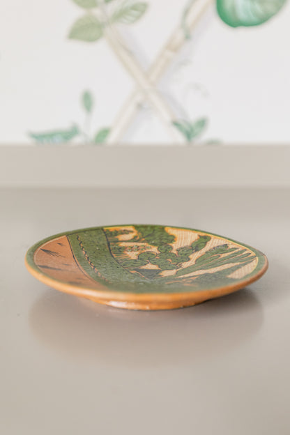 Hand-painted Cactus Landscape Plate