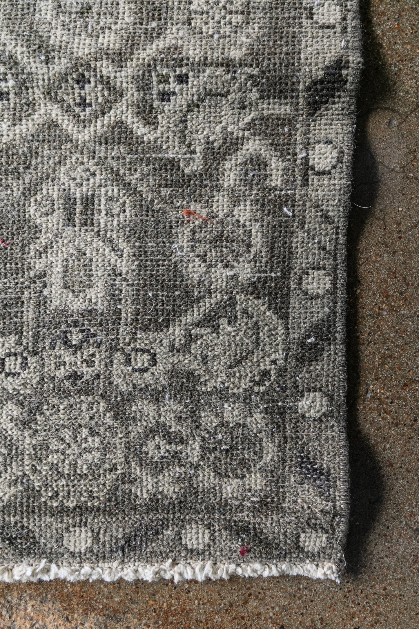 Vintage Turkish (3x12) Floral Hand-Knotted Wool Runner