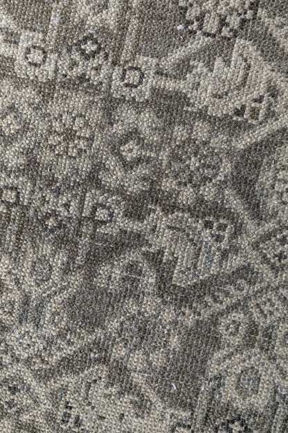 Vintage Turkish (3x12) Floral Hand-Knotted Wool Runner