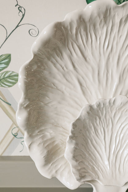 White Leaf Chip Platter