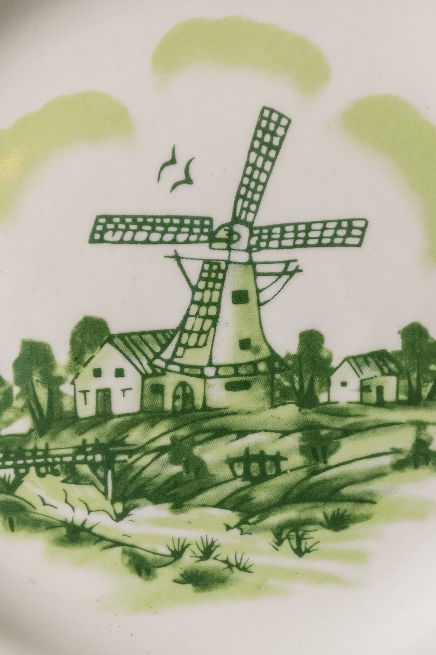 Vintage Windmill Plate