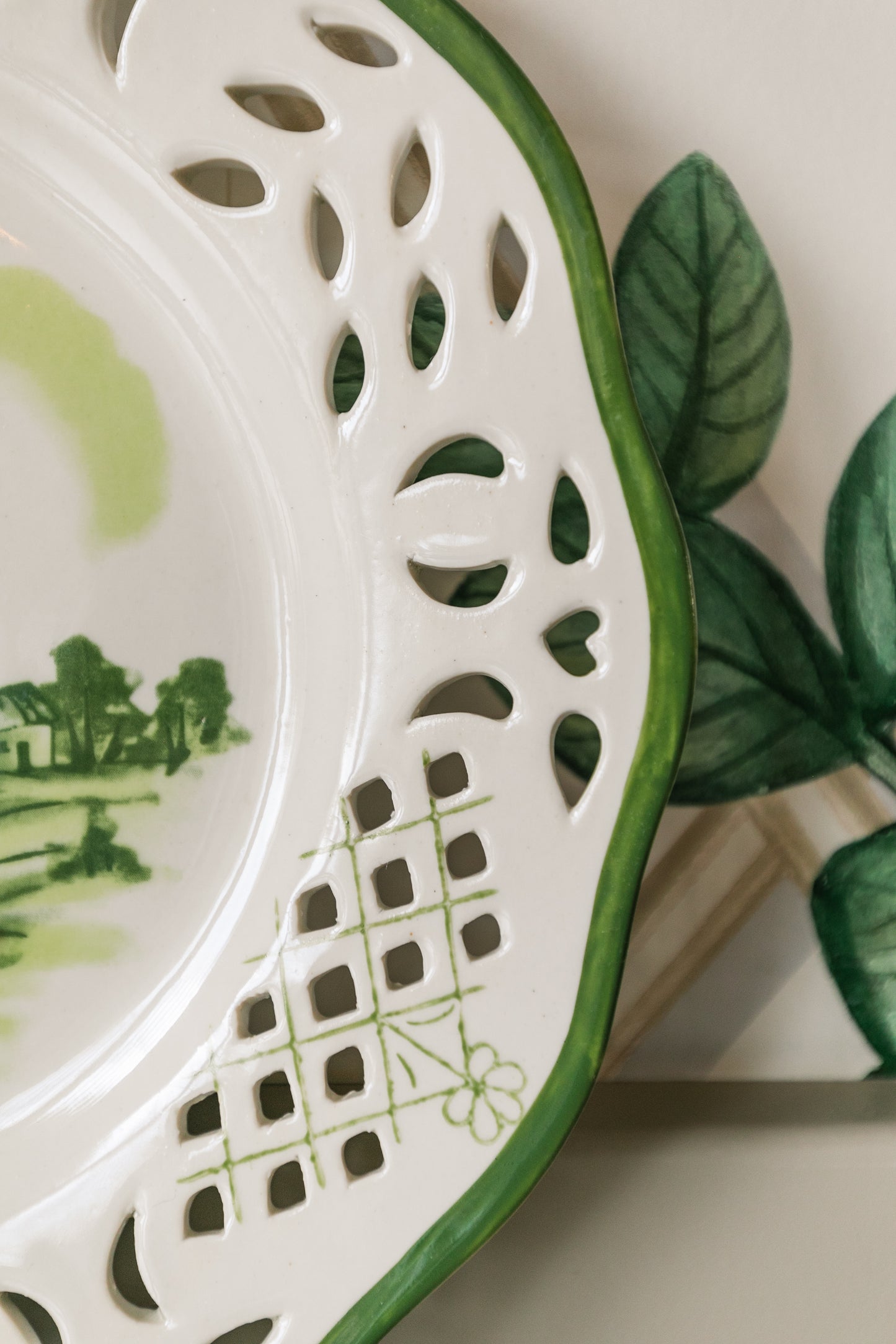 Vintage Windmill Plate