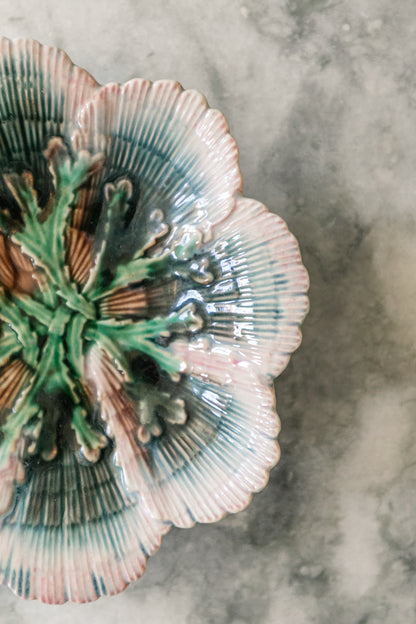 Small Shell Majolica Plate