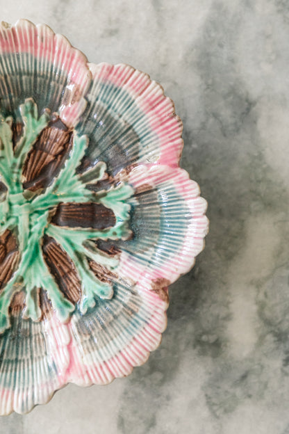 Small Shell Majolica Plate