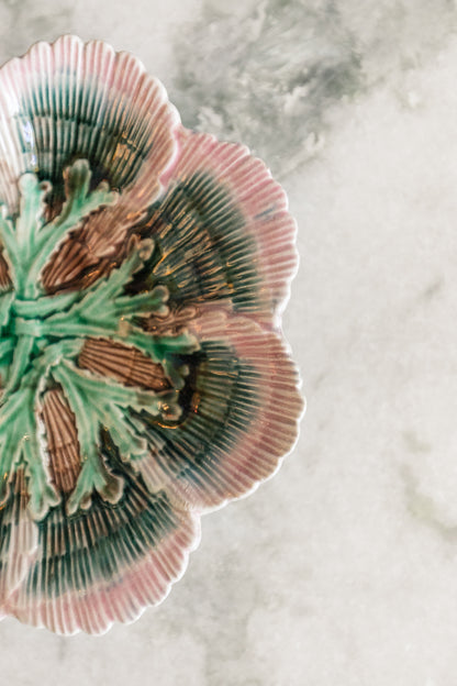 Small Shell Majolica Plate