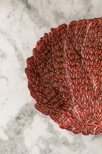 Royal Leslie 301 USA Oxblood Red Platter