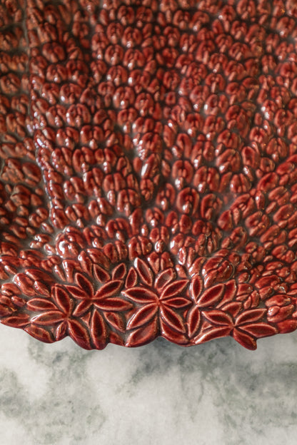 Royal Leslie 301 USA Oxblood Red Platter