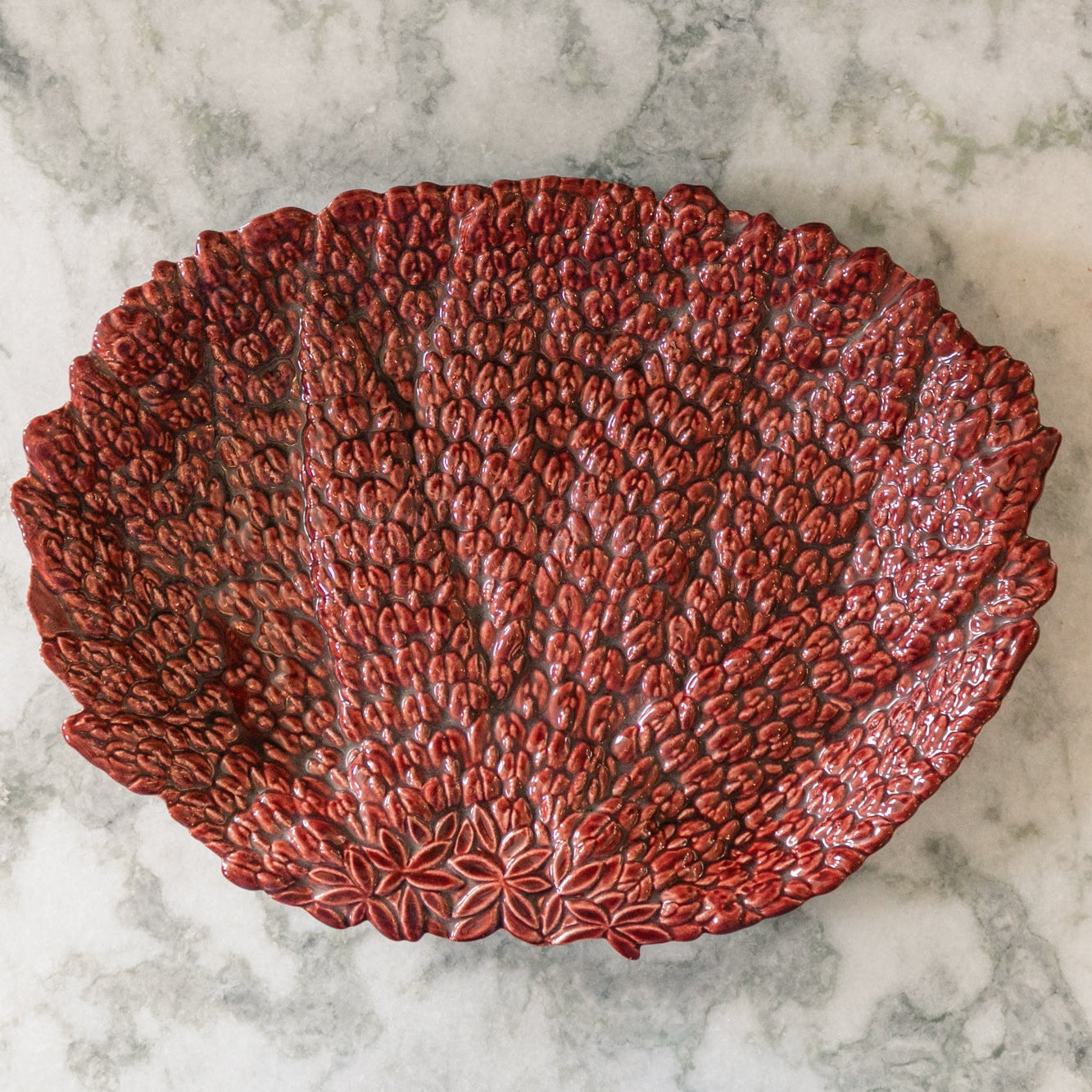 Royal Leslie 301 USA Oxblood Red Platter