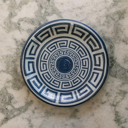 Greek Key Pavilion Dinner Plates - 8 per pac