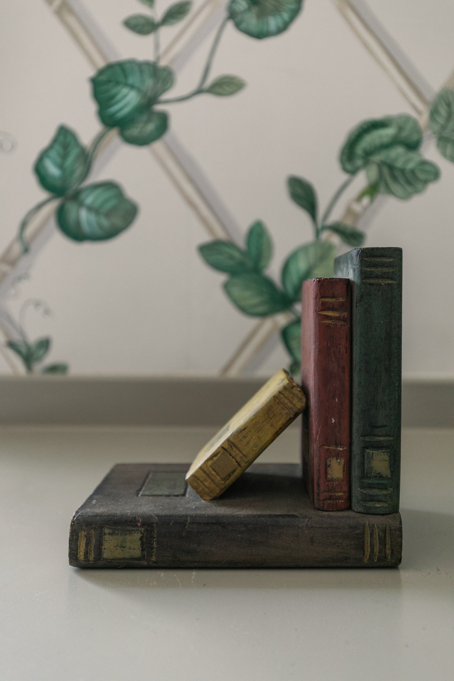 Wooden Book Bookends