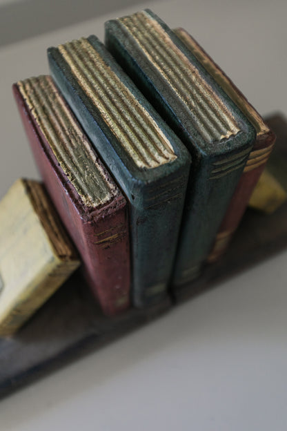 Wooden Book Bookends