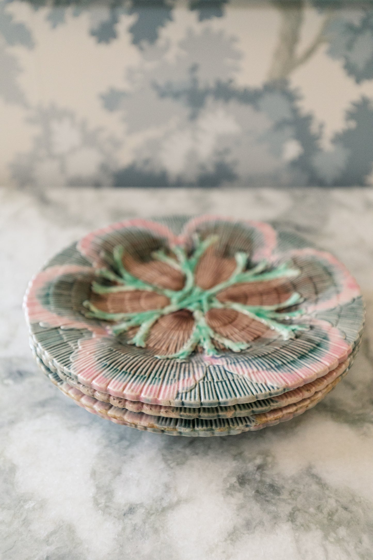 Shell Majolica Plate
