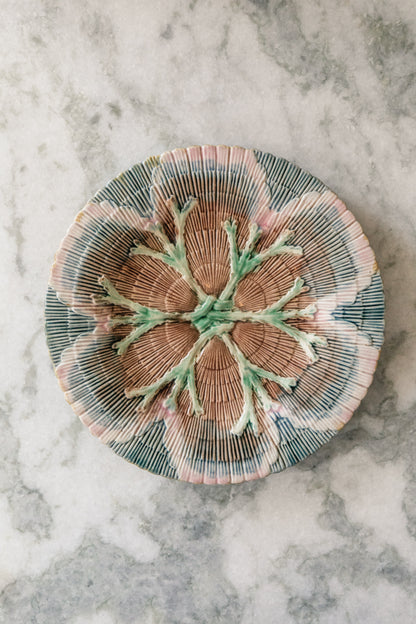 Shell Majolica Plate