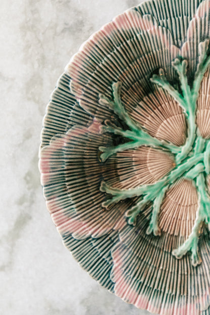 Shell Majolica Plate
