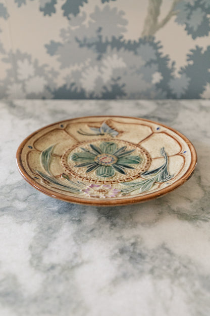 Butterfly Majolica Plate