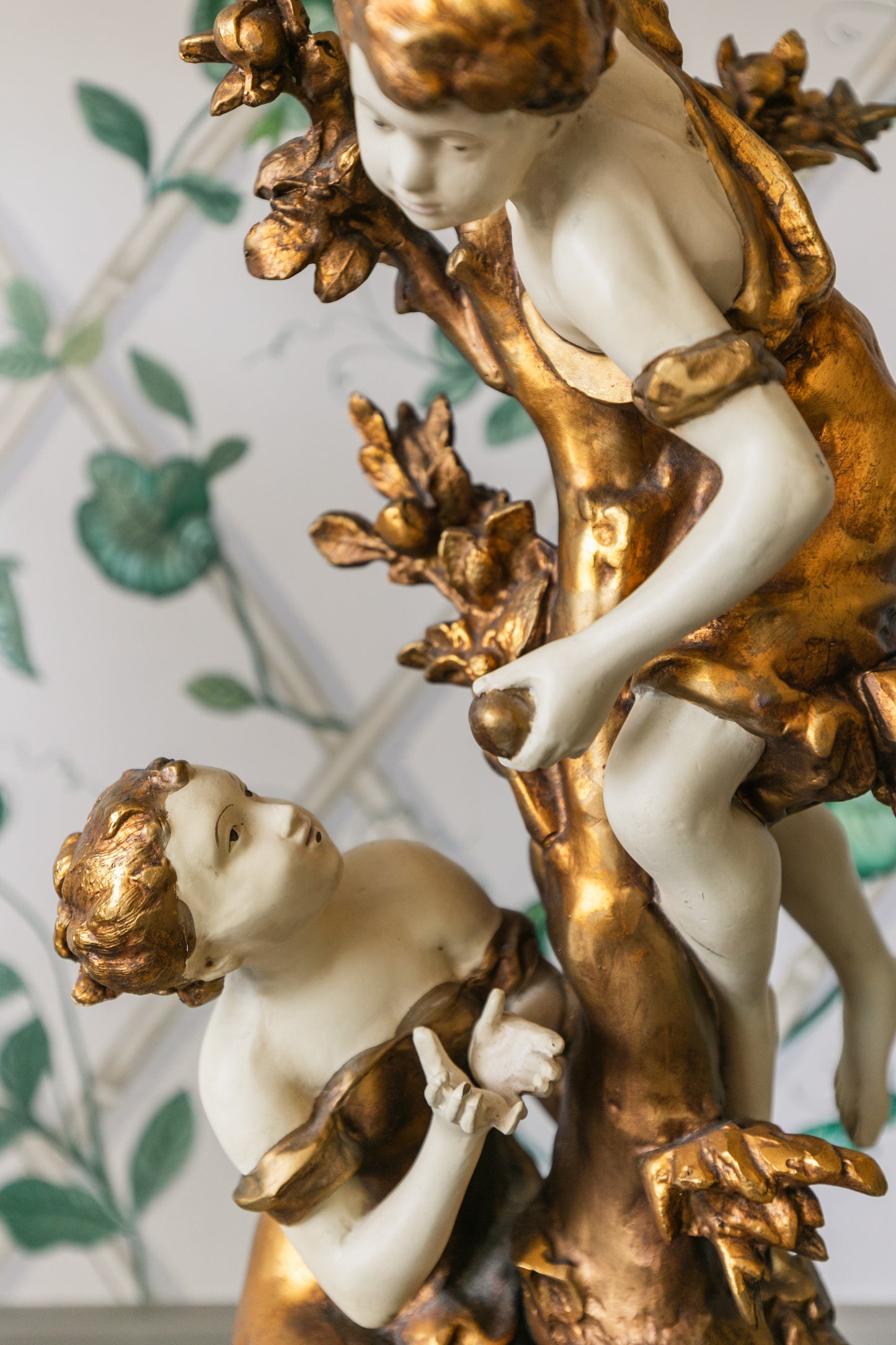 Pair of Gilded Figurines Lamps