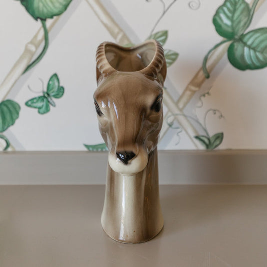 Deer Head Vase