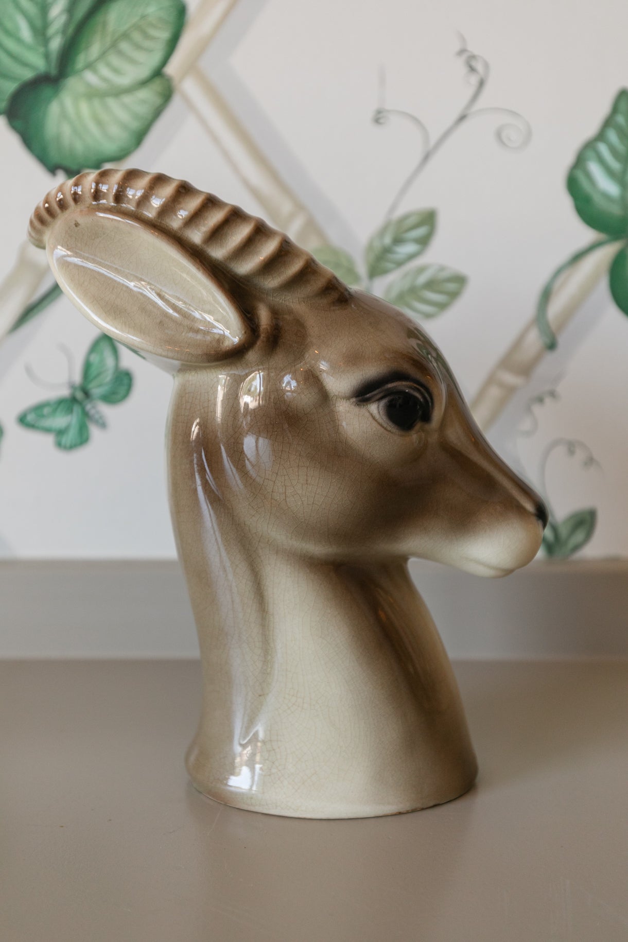 Deer Head Vase