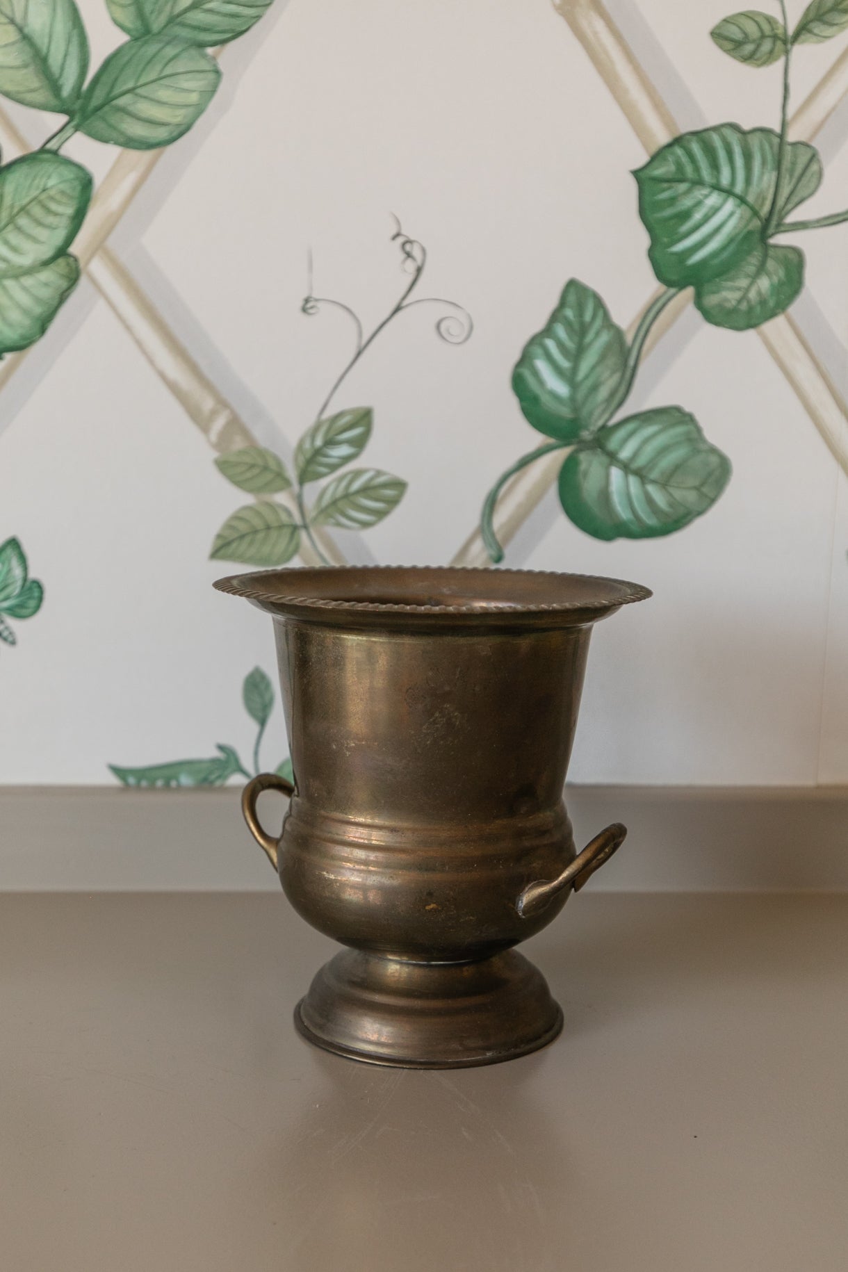 Brass Vase with Handles #1