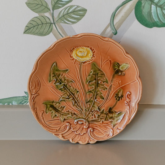 Peach Majolica Dish