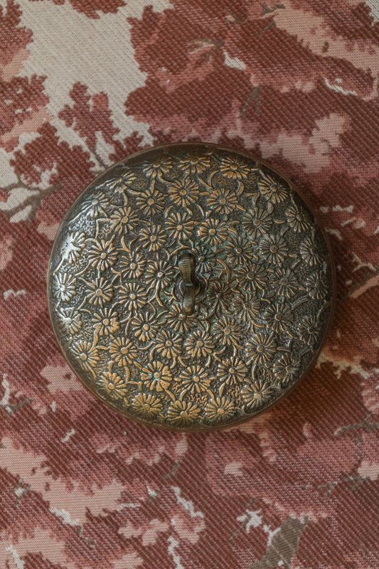 Covered Brass Dish
