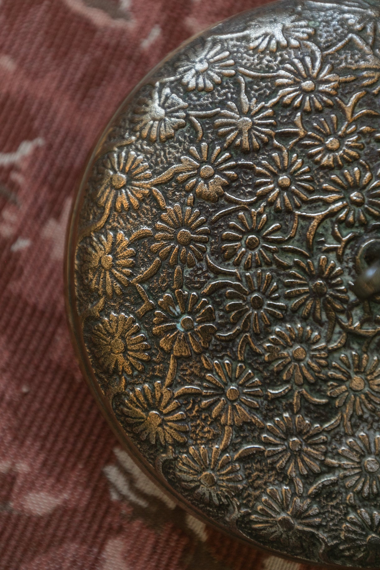 Covered Brass Dish