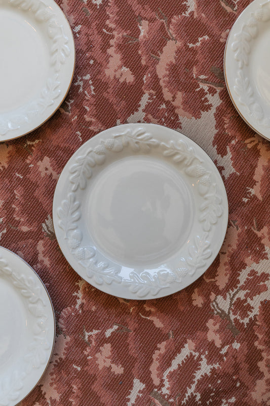 White Oakleaf Butter Dishes