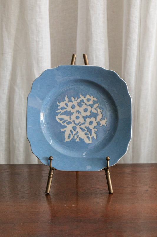 Blue Cameo Plate