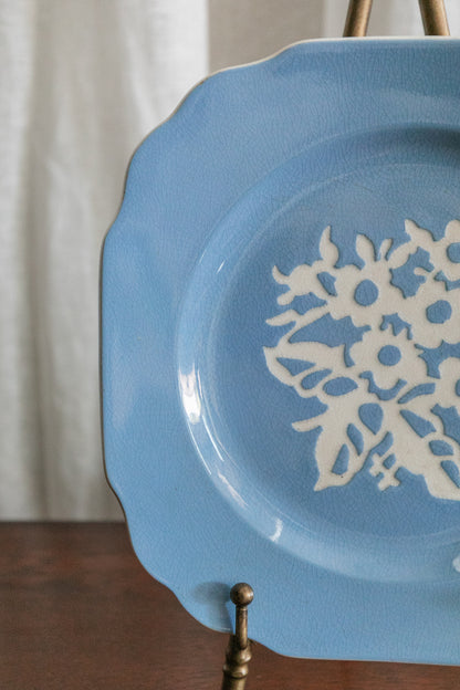 Blue Cameo Plate