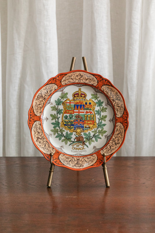 Wedgwood Orange Shield Plate