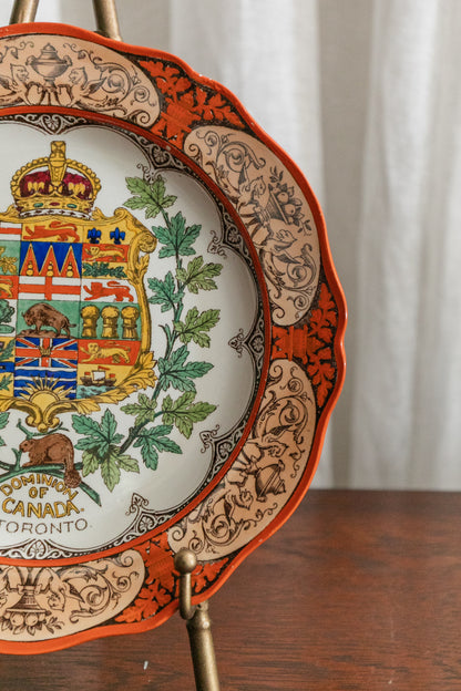 Wedgwood Orange Shield Plate