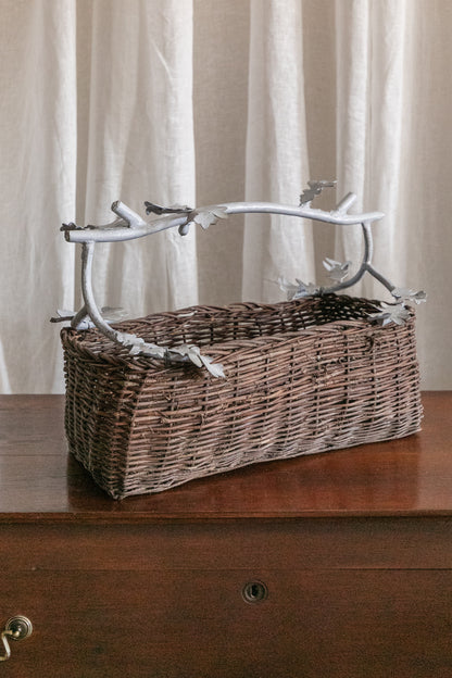 Basket with Oak Leaf Handles