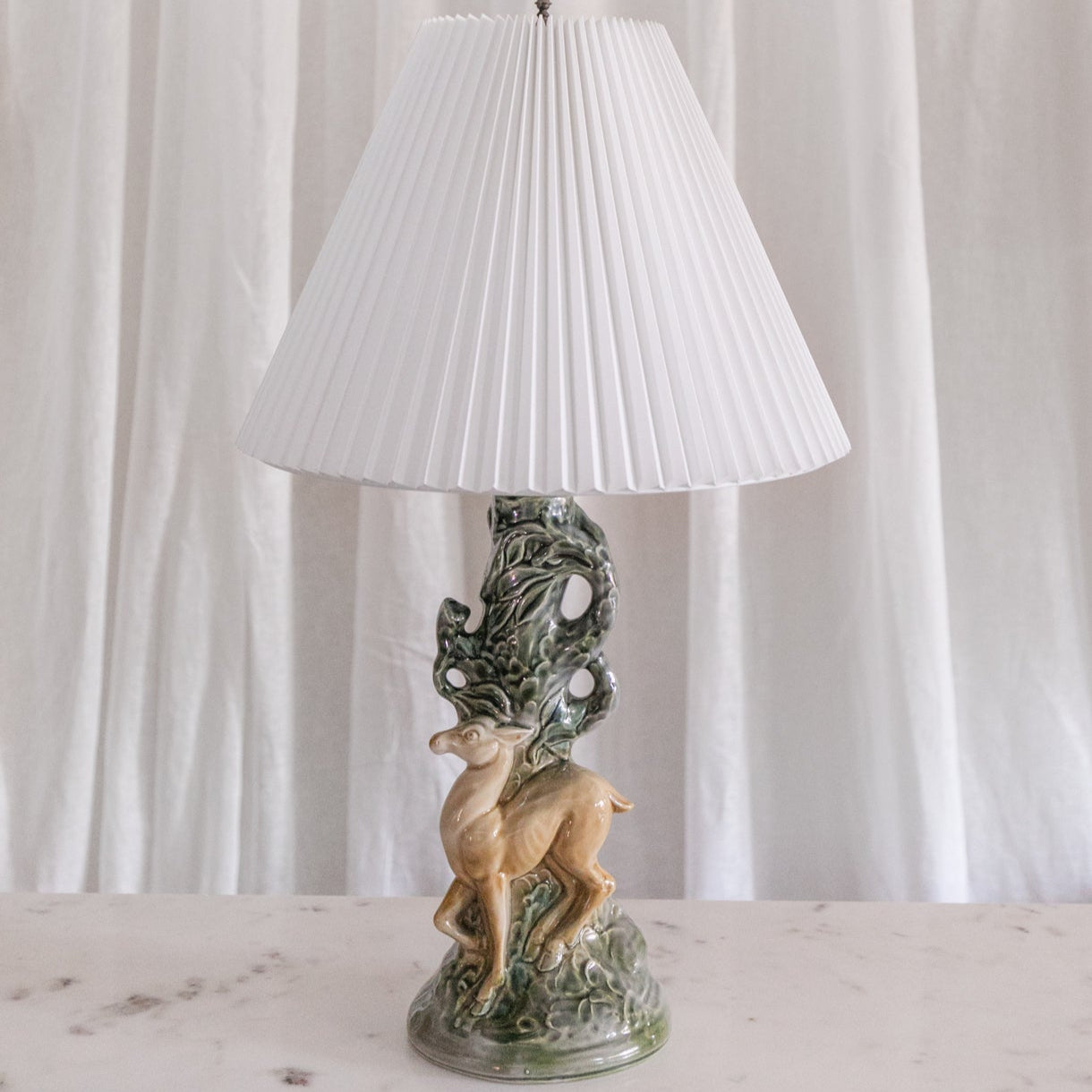 Majolica Lamp