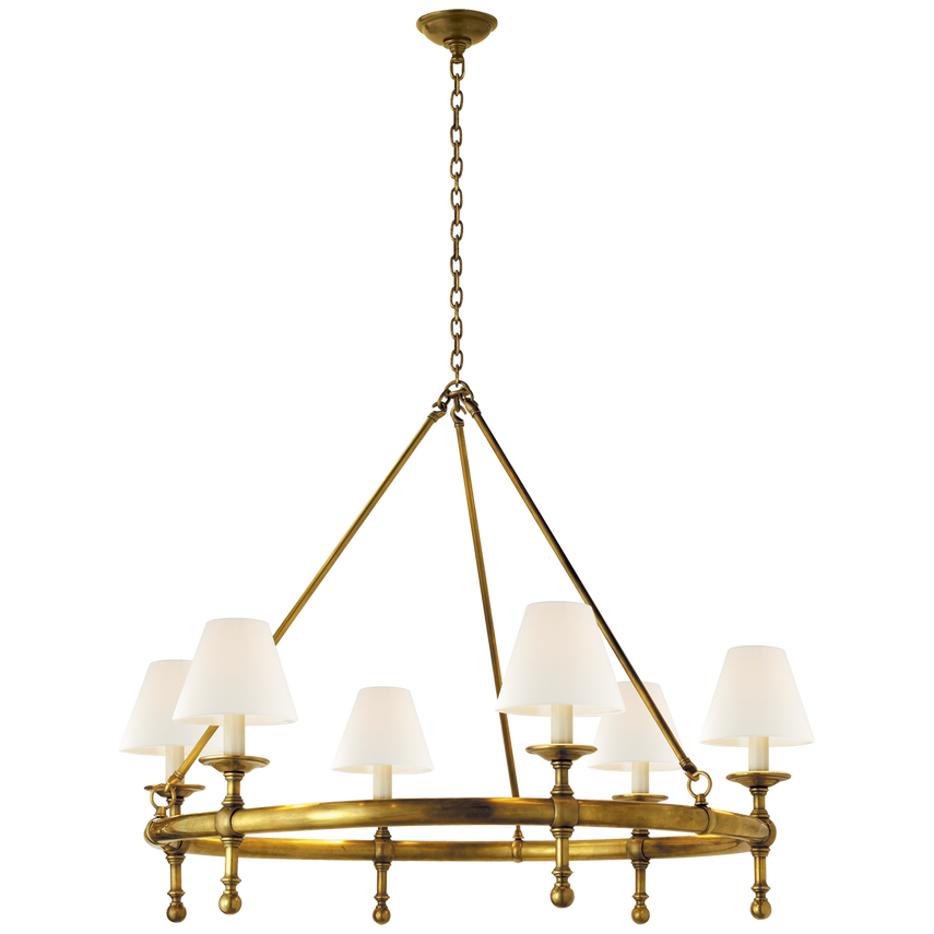 Classic Brass Ring Chandelier