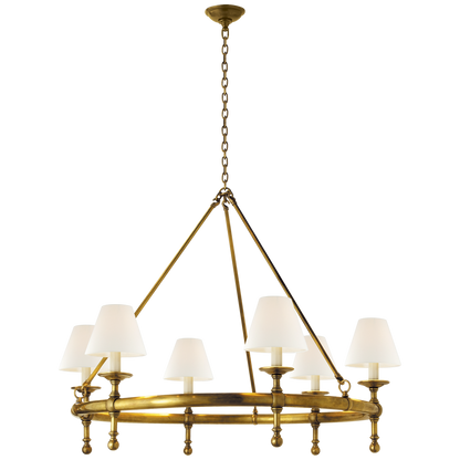 Classic Brass Ring Chandelier