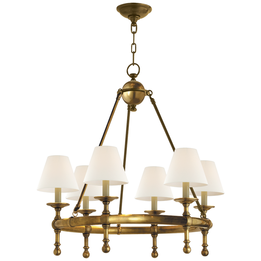 Classic Brass Ring Chandelier