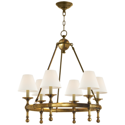 Classic Brass Ring Chandelier