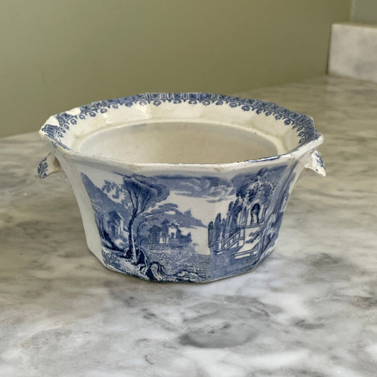 Blue and White Dish Soap Pot