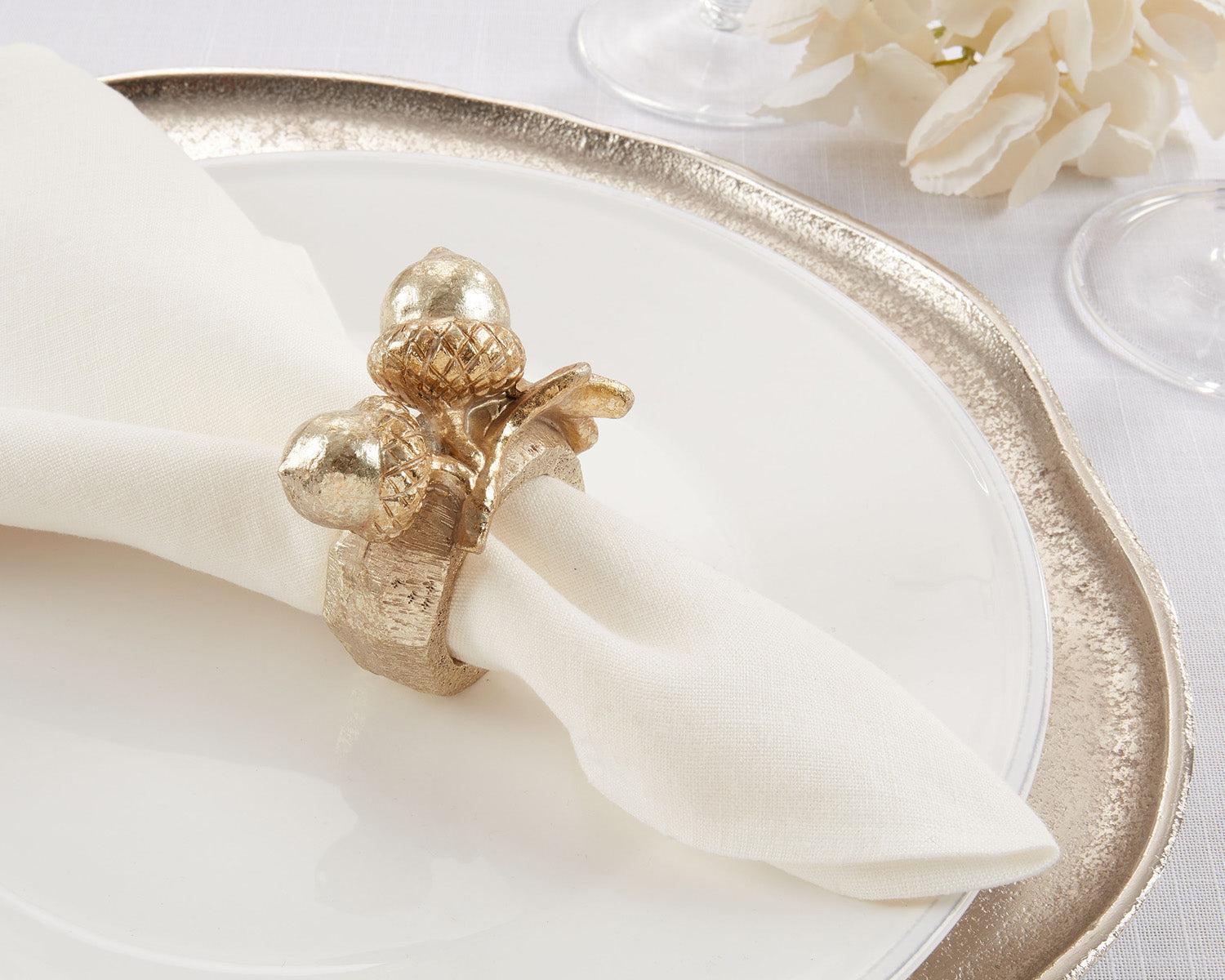 Acorn Napkin Rings, Set of 4