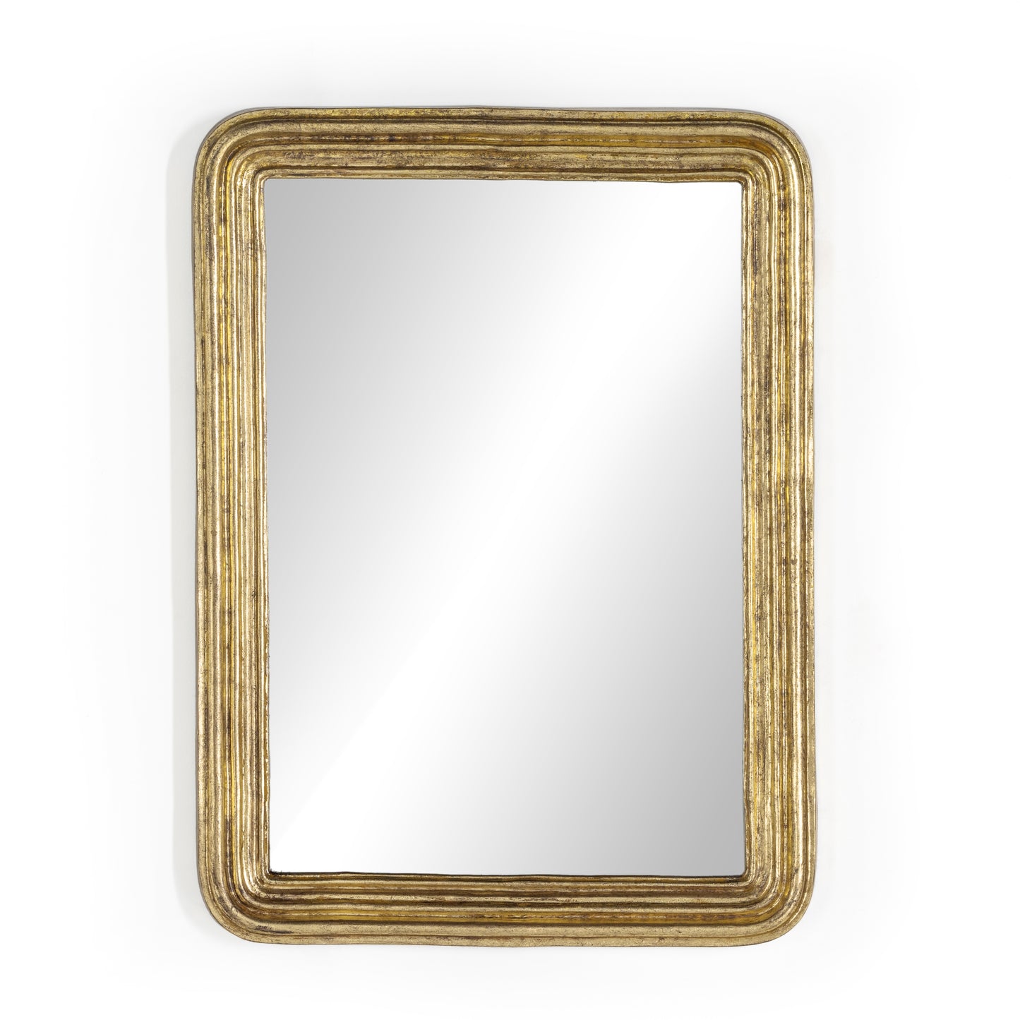 Antiqued Gold Leaf Mirror