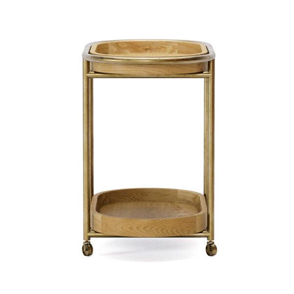 Brass & Wood Bar Cart