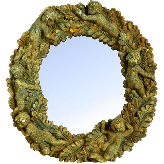 Cherub Garden Mirror