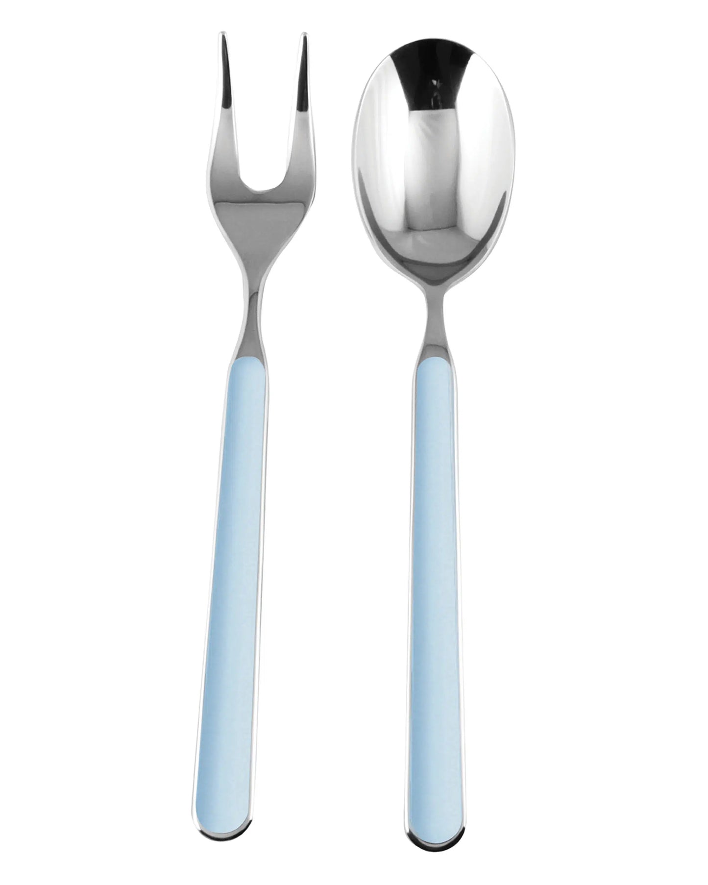 Fantasia Light Blue 5-Piece Flatware + Serving Pieces (Mepra)