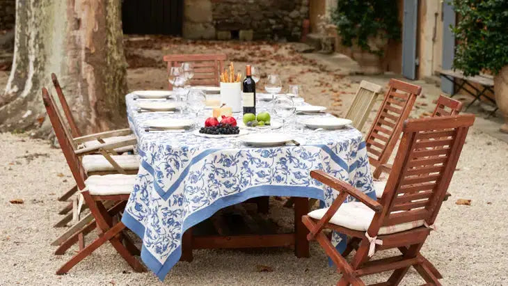 Granada Blue Tablecloth