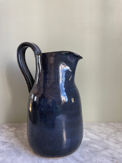 Indigo Pottery Pitcher