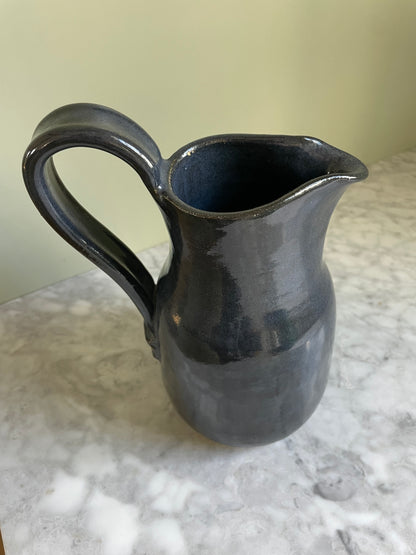 Indigo Pottery Pitcher